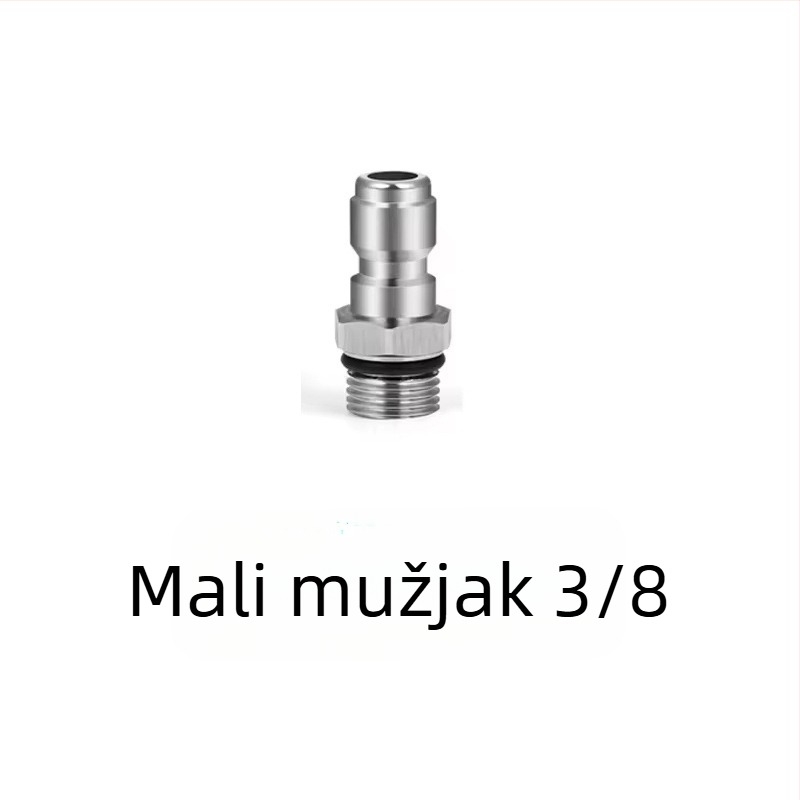 Nehrđajući čelik visokotlačna mlaznica za čišćenje kanalizacije s 1/4 in spojem i 3/8 in brzim spojem, marke Independent