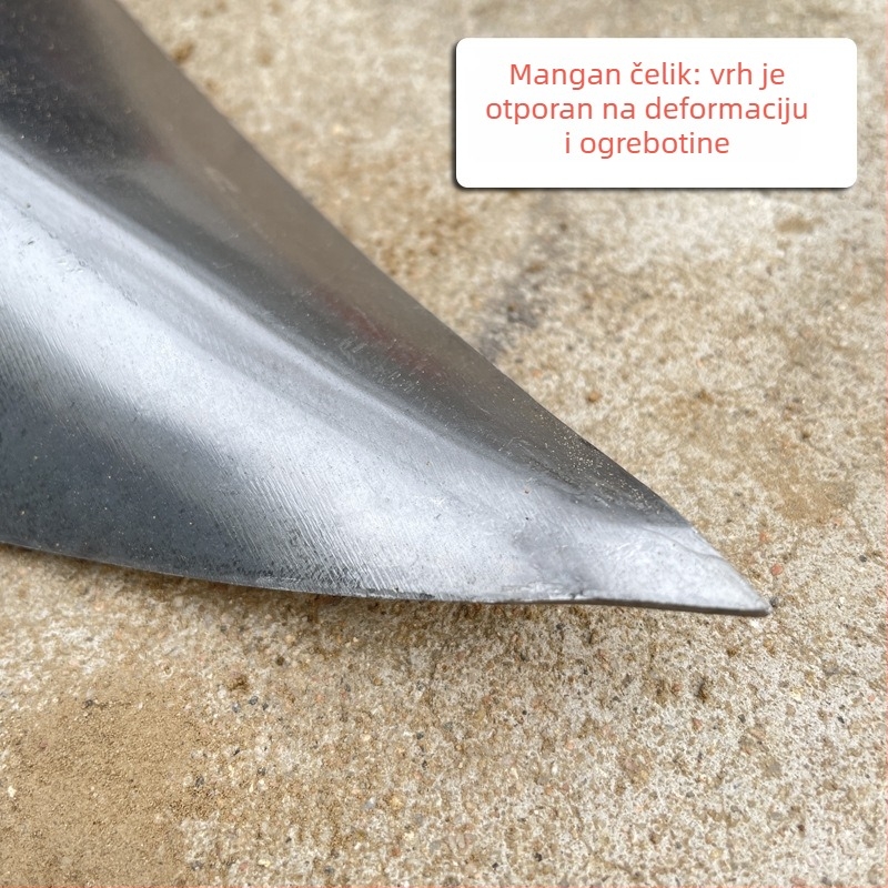 Prilagodljiva trokutasta motika za iskopavanje kanala, kopanje, oblikovanje grebena i prozračivanje tla – višenamjenski vrtni alat s oštrim vrhom orlovog kljuna