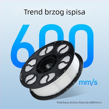 PLA svila vlakno za 3D ispis — kružni presjek, diskastan izgled, gustoća 1.26-1.40 g/cm3