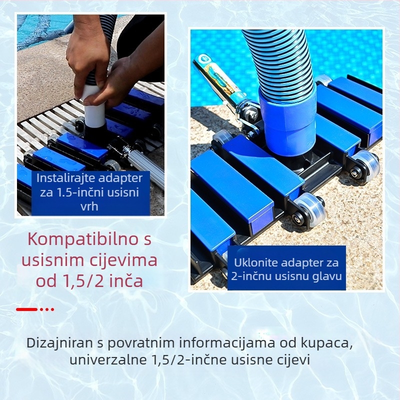 Glava za usisavanje bazena od aluminijske legure za napuhivačke bazene — pribor za bazene