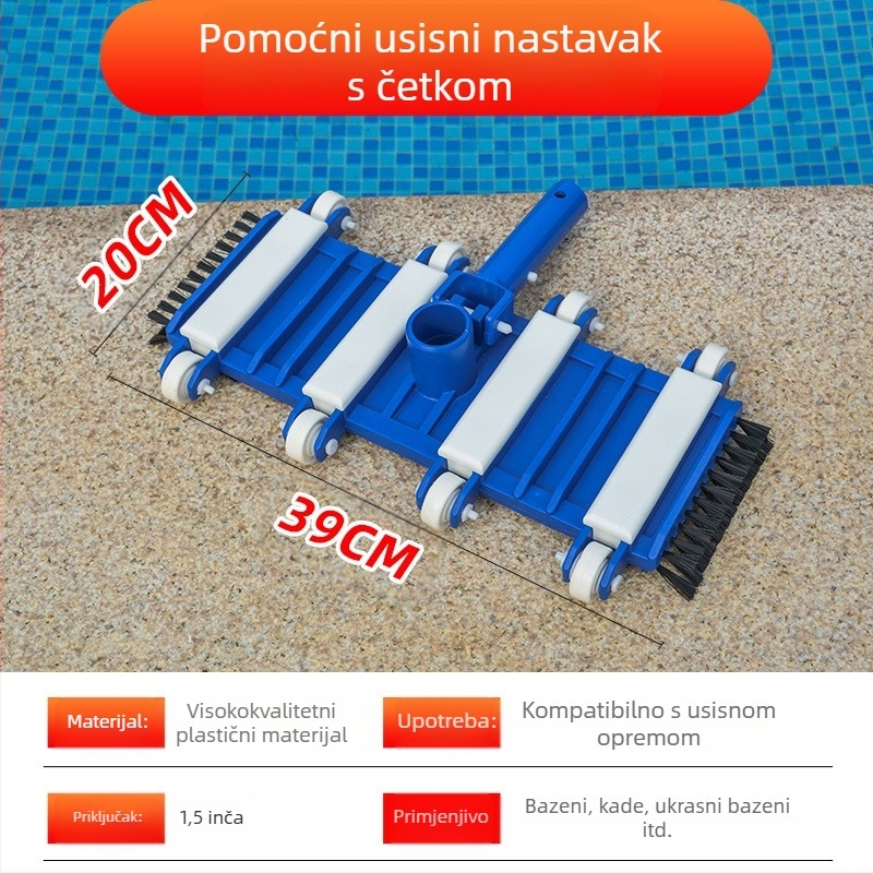 Glava za usisavanje bazena od aluminijske legure za napuhivačke bazene — pribor za bazene