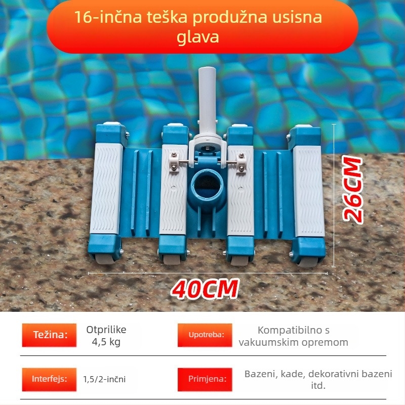 Glava za usisavanje bazena od aluminijske legure za napuhivačke bazene — pribor za bazene