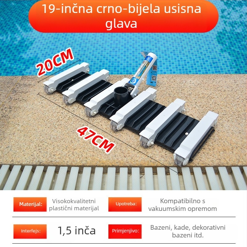 Glava za usisavanje bazena od aluminijske legure za napuhivačke bazene — pribor za bazene