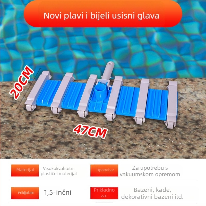Glava za usisavanje bazena od aluminijske legure za napuhivačke bazene — pribor za bazene