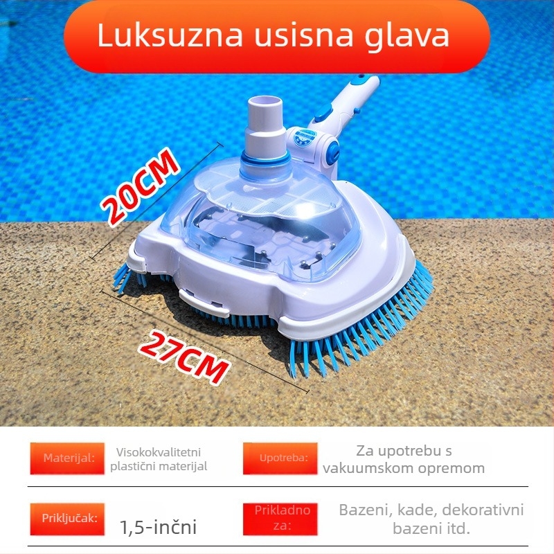 Glava za usisavanje bazena od aluminijske legure za napuhivačke bazene — pribor za bazene