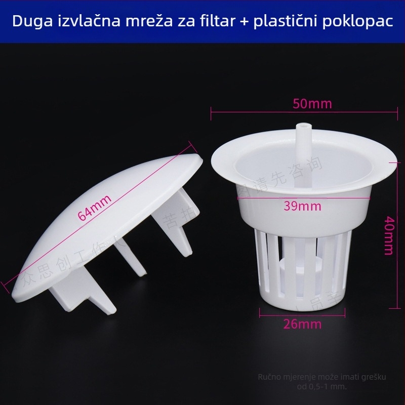 Dodatak za stomatološki stol: keramični poklopac, plastični filter, staklena posuda i ventil