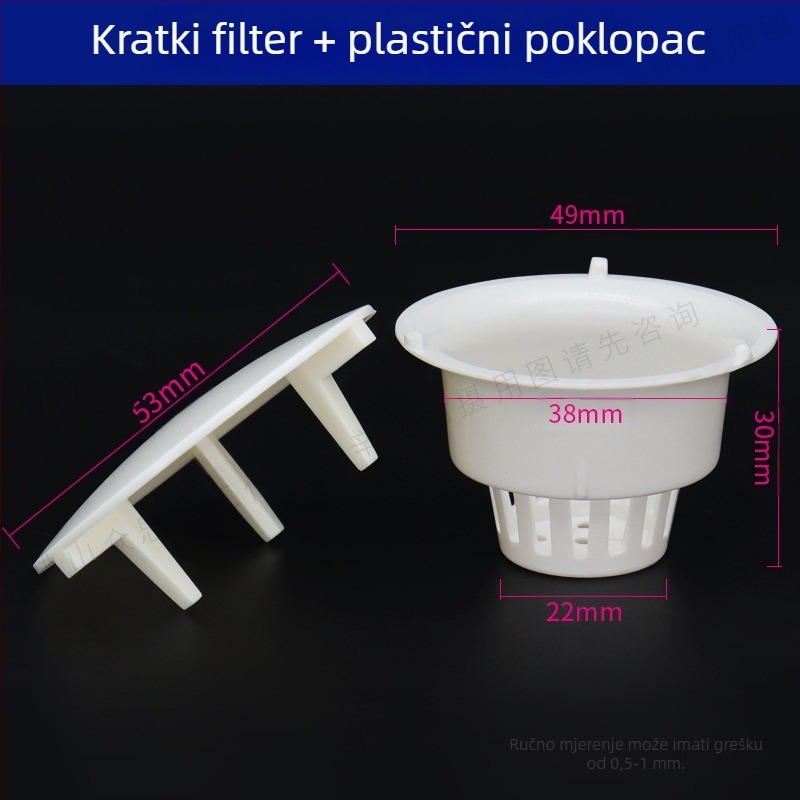 Dodatak za stomatološki stol: keramični poklopac, plastični filter, staklena posuda i ventil