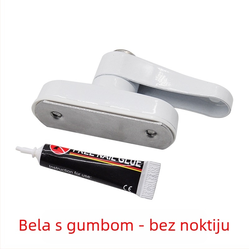 Brava tipa T za vrata i prozore, bez bušenja, od legure, s ključem, protiv krađe