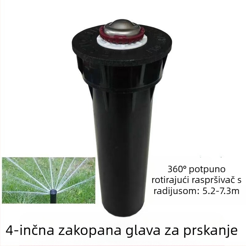 Guangying ukopni teleskopni raspršivač s 360° rotacijom za navodnjavanje travnjaka i vrta (inženjerske plastike)