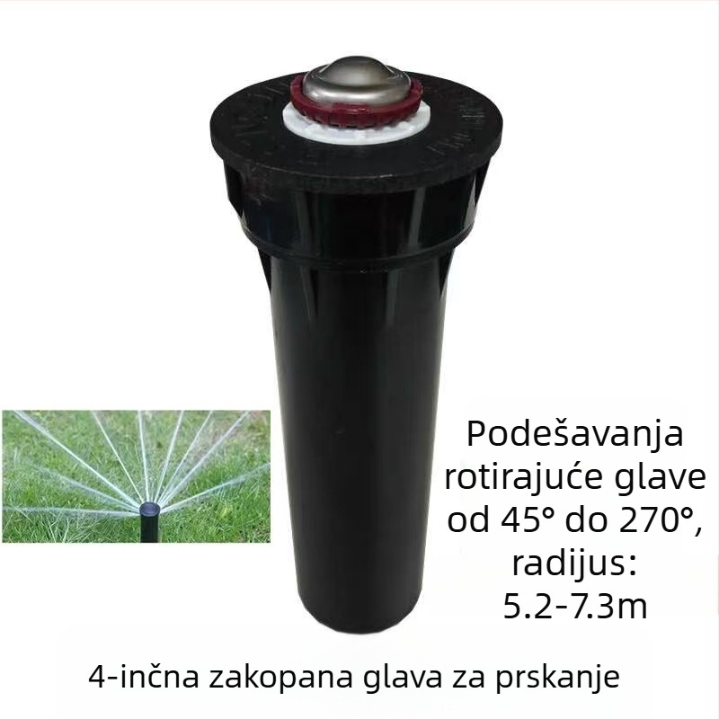 Guangying ukopni teleskopni raspršivač s 360° rotacijom za navodnjavanje travnjaka i vrta (inženjerske plastike)