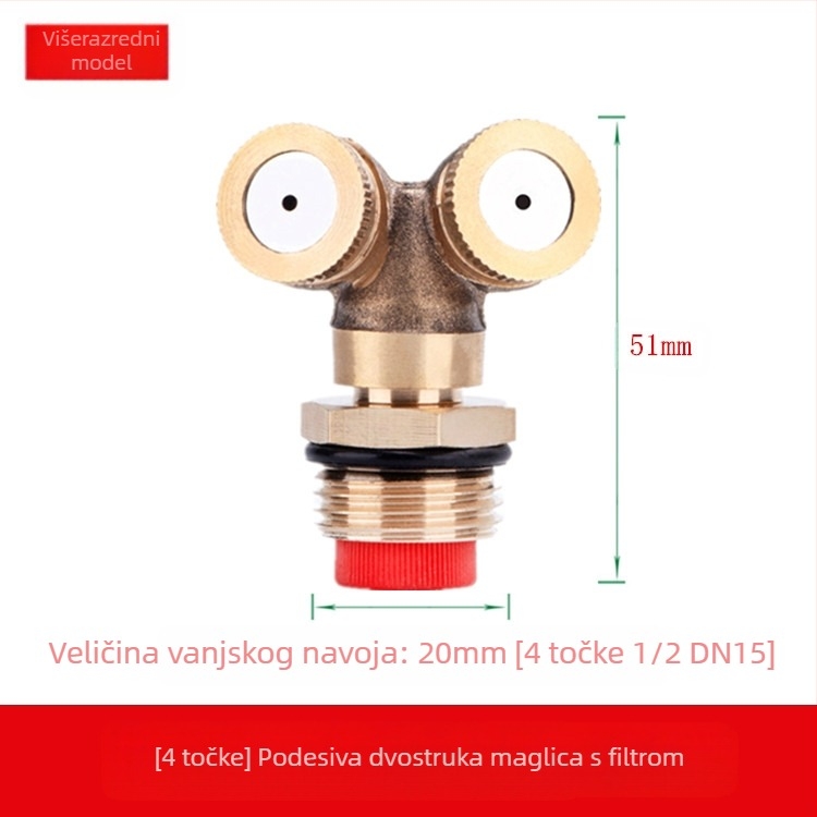 Mesing regulirana atomizirajuća glava za prskanje (Primjena: Drugo; Značka: Druga)