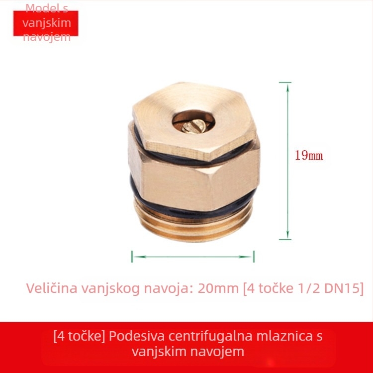 Mesing regulirana atomizirajuća glava za prskanje (Primjena: Drugo; Značka: Druga)