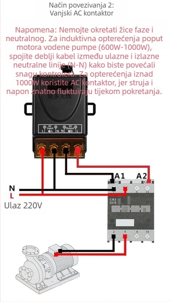 Bežični prekidač daljinskog upravljanja za lampu i motor – Ruiduo chuang