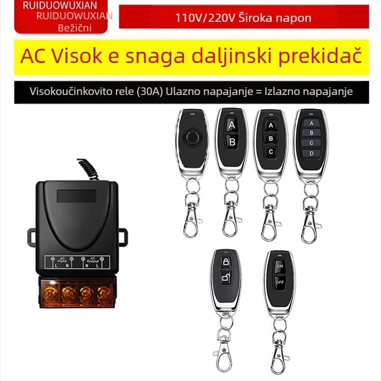 Bežični prekidač daljinskog upravljanja za lampu i motor – Ruiduo chuang