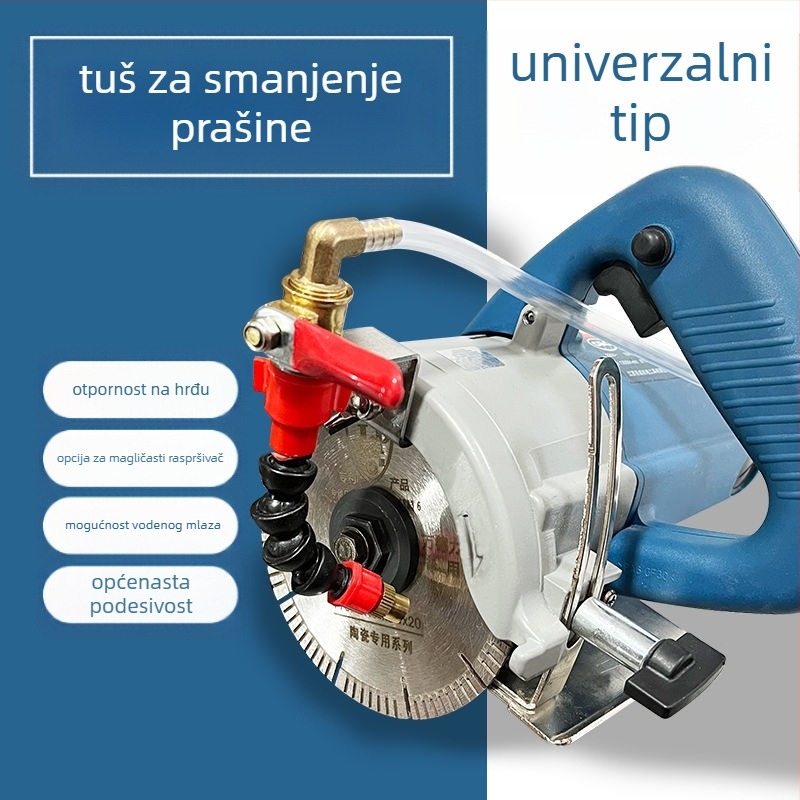 Uređaj za vodeni sprej za rezne strojeve s zaštitom od prašine i hlađenjem, univerzalno za kamen/mramor strojeve, dodatak za kutnu brusilicu