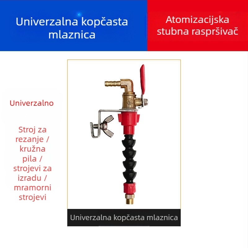 Uređaj za vodeni sprej za rezne strojeve s zaštitom od prašine i hlađenjem, univerzalno za kamen/mramor strojeve, dodatak za kutnu brusilicu