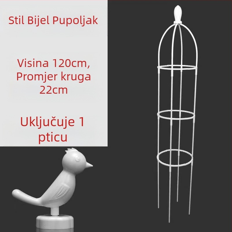 Vrtni okvir za penjačke ruže i Clematis, kišobran oblik konstrukcije, stalak za cvijeće u obliku gljive, podrška za zelene biljke za vanjsku upotrebu (Stil: Pastoralno; Temperatura rasta: Drugo; Vrste biljaka: Drugo)