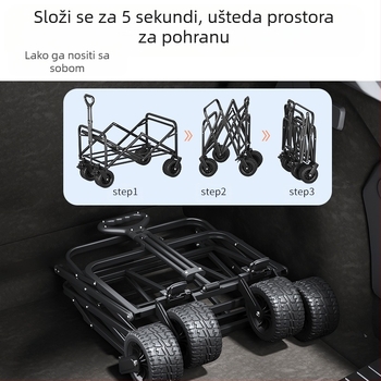 Kamping kolica – sklopiva vanjska kolica s piknik stolom