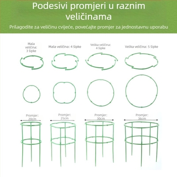 FURUN Stalak za cvijeće, plastični, stacionaran na podu, minimalistički stil, kućno vrtlarenje