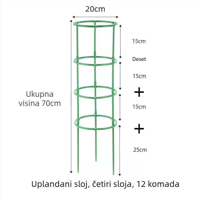 FURUN Stalak za cvijeće, plastični, stacionaran na podu, minimalistički stil, kućno vrtlarenje