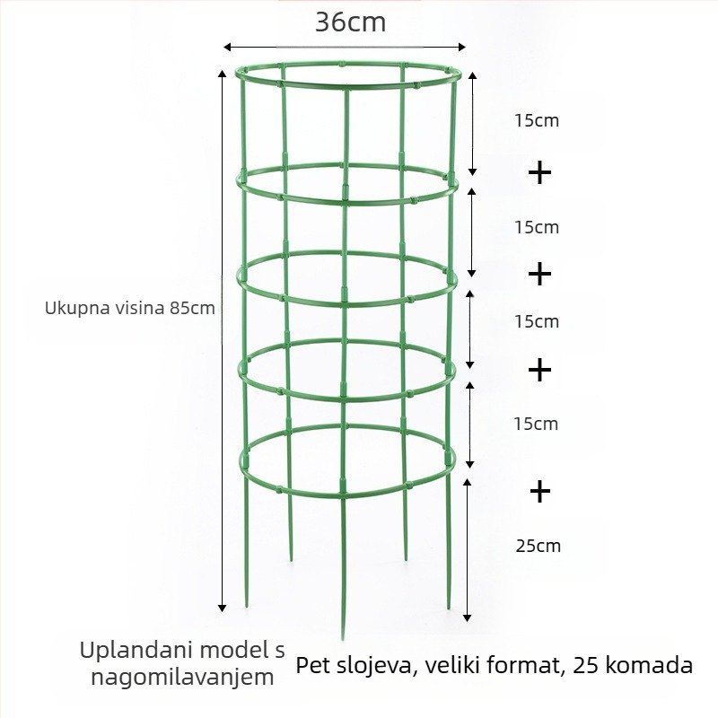 FURUN Stalak za cvijeće, plastični, stacionaran na podu, minimalistički stil, kućno vrtlarenje