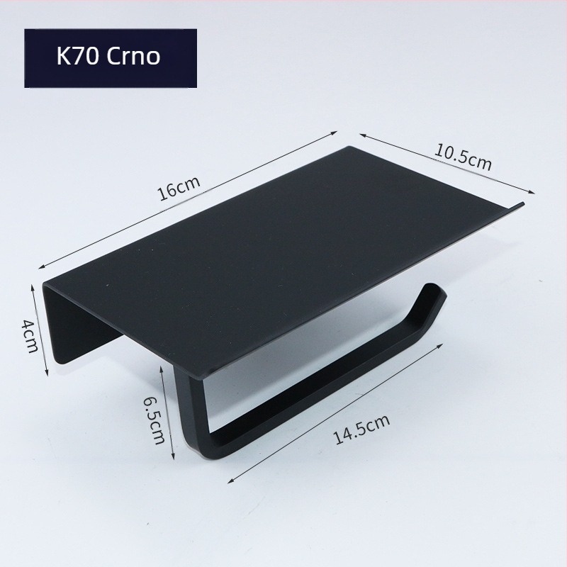 Huanuo držač toaletnog papira od nehrđajućeg čelika 304, kvadratnog oblika, zrcalni završetak, moderni minimalistički stil