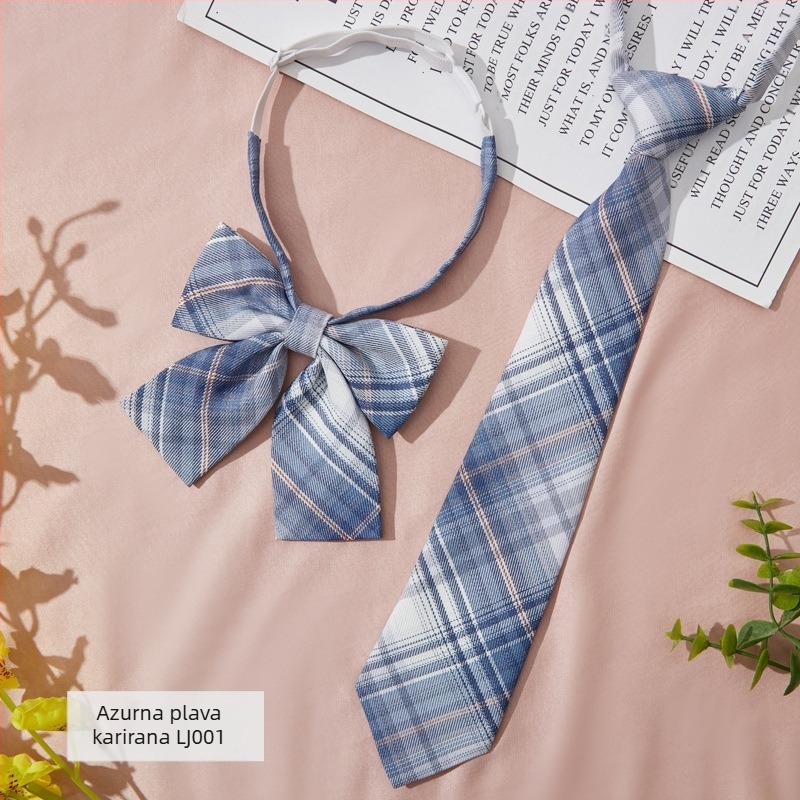 Klip kravate s kariranim uzorkom, stil za parove, za odrasle, cvijet za kravatu