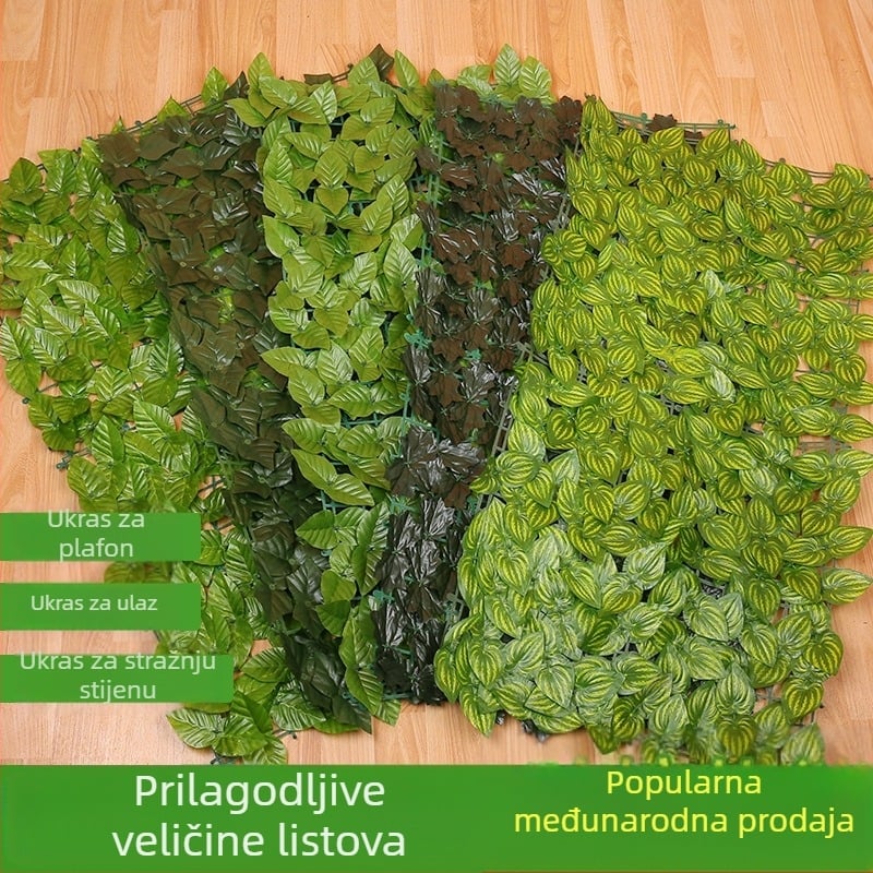 Umjetni panel od lišća za balkon i vanjsku dekoraciju