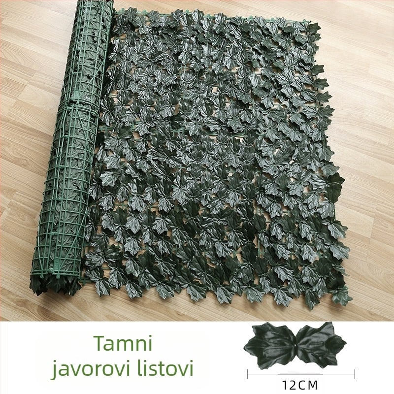 Umjetni panel od lišća za balkon i vanjsku dekoraciju
