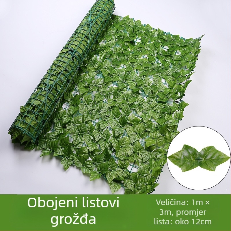 Umjetni panel od lišća za balkon i vanjsku dekoraciju