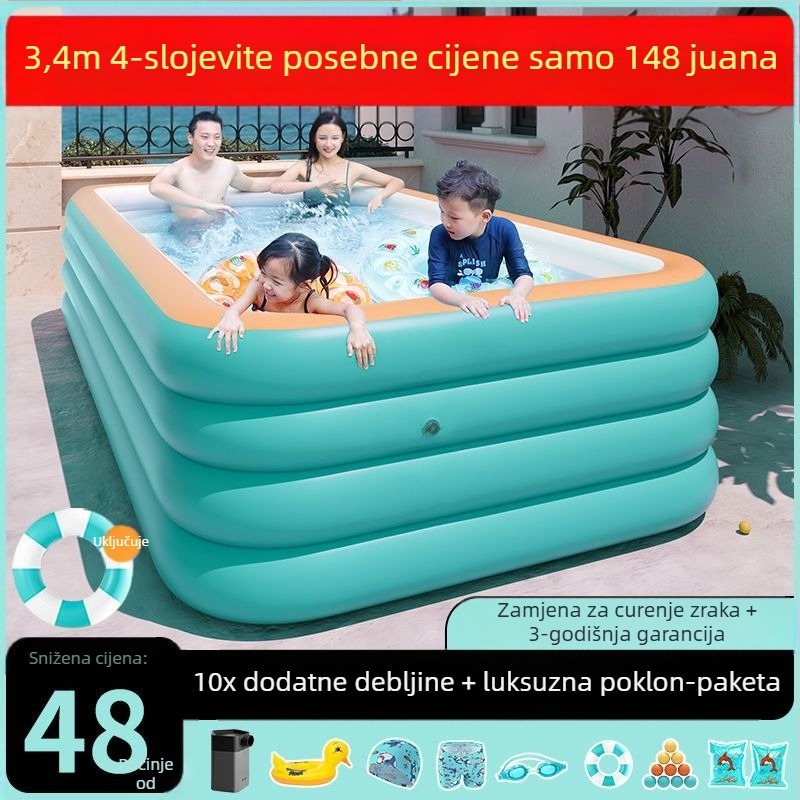 Zhilan nafukani dječji bazen – unutarnja i vanjska upotreba, za djecu