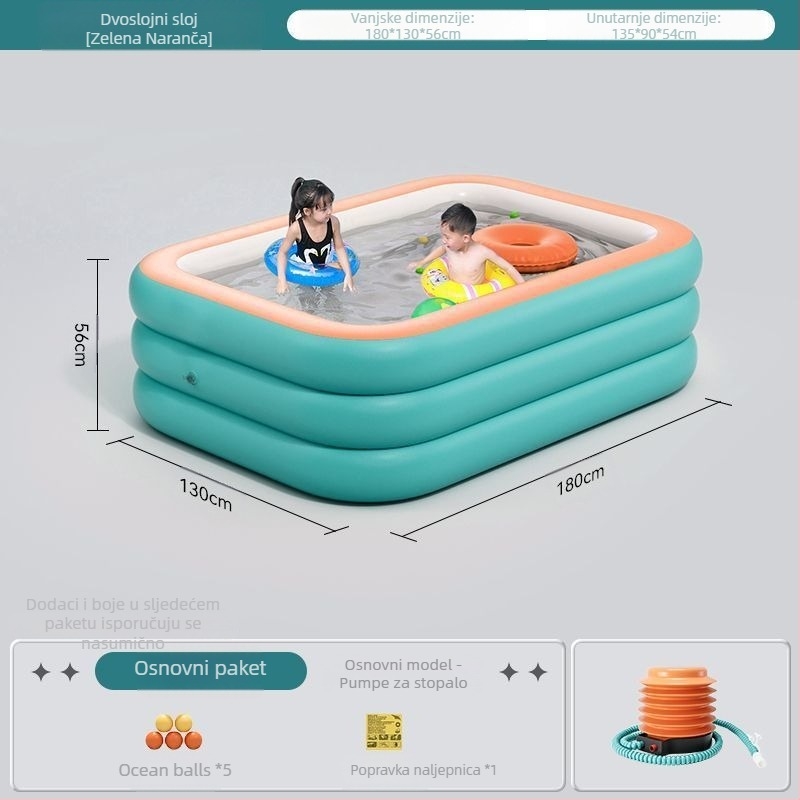 Zhilan nafukani dječji bazen – unutarnja i vanjska upotreba, za djecu
