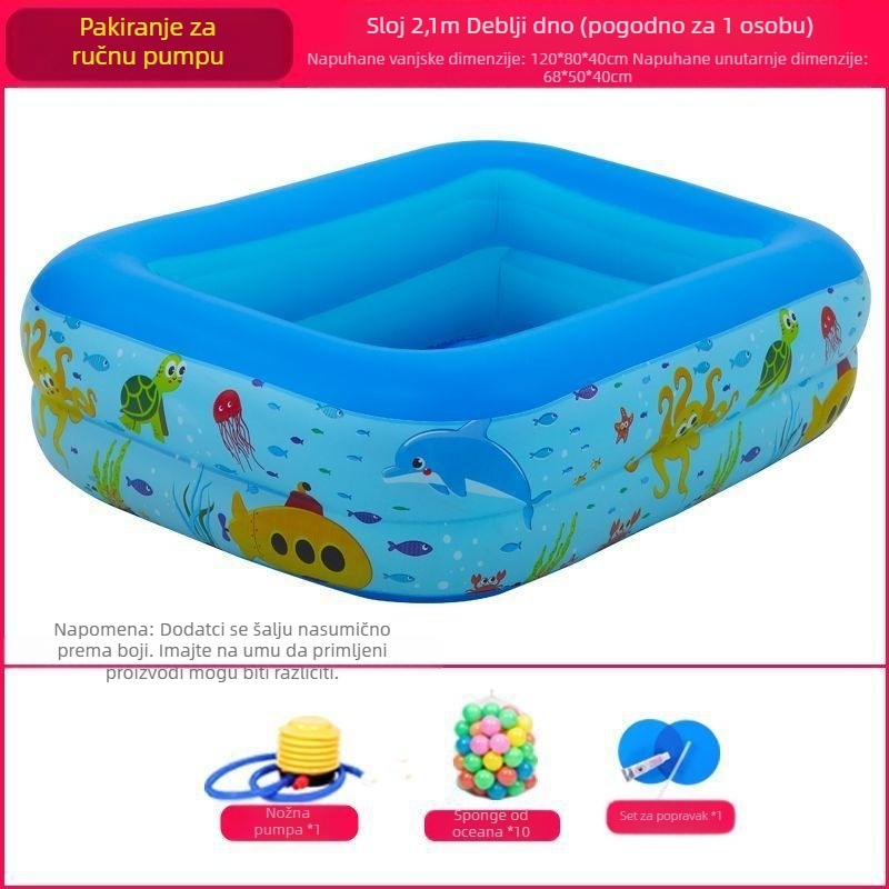 Zhilan nafukani dječji bazen – unutarnja i vanjska upotreba, za djecu