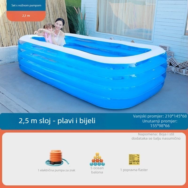 Zhilan nafukani dječji bazen – unutarnja i vanjska upotreba, za djecu