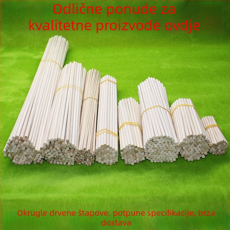 Drvena štapić za sladoled – čvrsto drvo, ručno izrađeni DIY materijal za modele, Hiro Ju