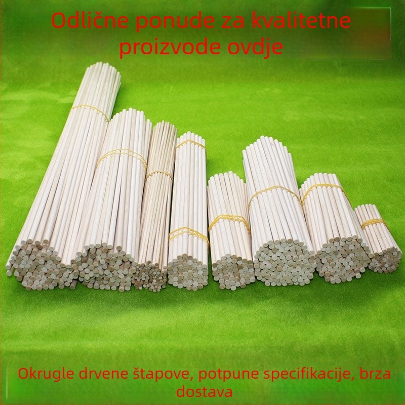 Drvena štapić za sladoled – čvrsto drvo, ručno izrađeni DIY materijal za modele, Hiro Ju