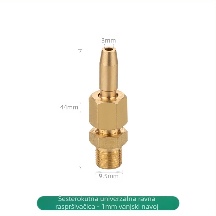 Bakrena fontana mlaznica ukras, atomizirana, za kućnu upotrebu, s mogućnošću podešavanja ventila, za pejzažne vodene elemente i stupce vode na trgu