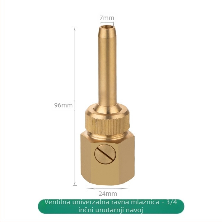 Bakrena fontana mlaznica ukras, atomizirana, za kućnu upotrebu, s mogućnošću podešavanja ventila, za pejzažne vodene elemente i stupce vode na trgu