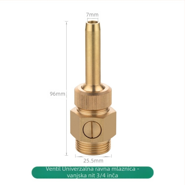Bakrena fontana mlaznica ukras, atomizirana, za kućnu upotrebu, s mogućnošću podešavanja ventila, za pejzažne vodene elemente i stupce vode na trgu
