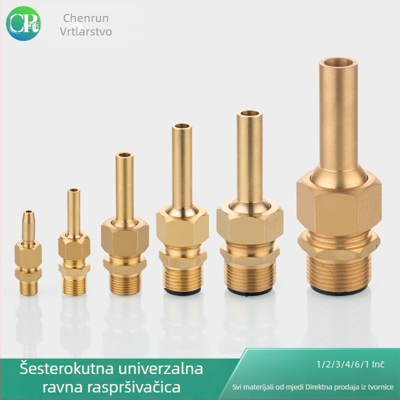 Bakrena fontana mlaznica ukras, atomizirana, za kućnu upotrebu, s mogućnošću podešavanja ventila, za pejzažne vodene elemente i stupce vode na trgu