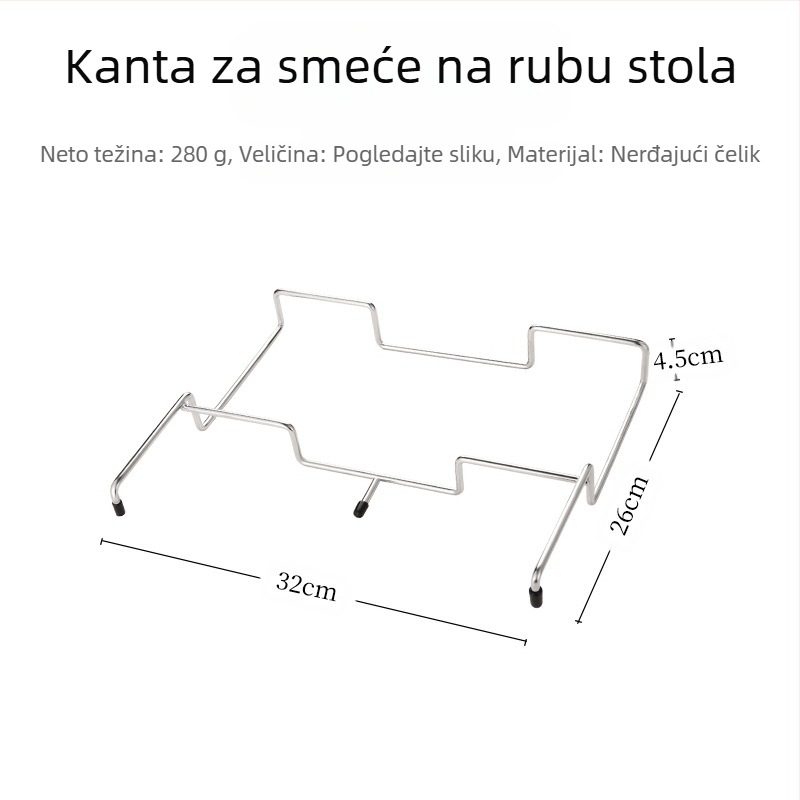 Sklopiva postaja za otpad za kampiranje s držačem vrećica, 100% novi plastični materijal