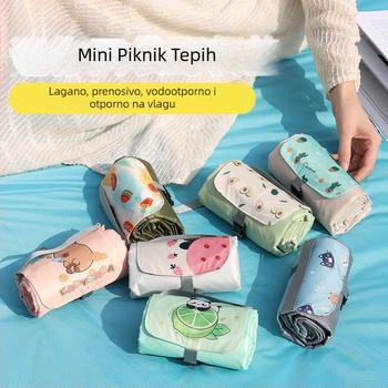 Isdan mini piknik prostirka, najlon, 250 g, 20D vodootporna tkanina, model YSD-80626, sklopiva prostirka za kampiranje i outdoor aktivnosti, otporna na vlagu do 2000M+