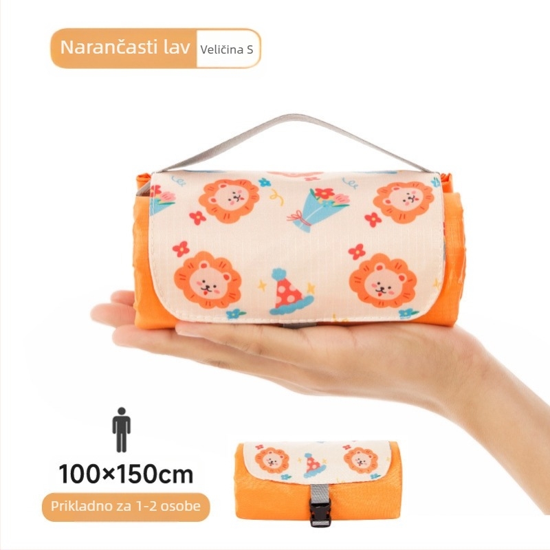 Isdan mini piknik prostirka, najlon, 250 g, 20D vodootporna tkanina, model YSD-80626, sklopiva prostirka za kampiranje i outdoor aktivnosti, otporna na vlagu do 2000M+