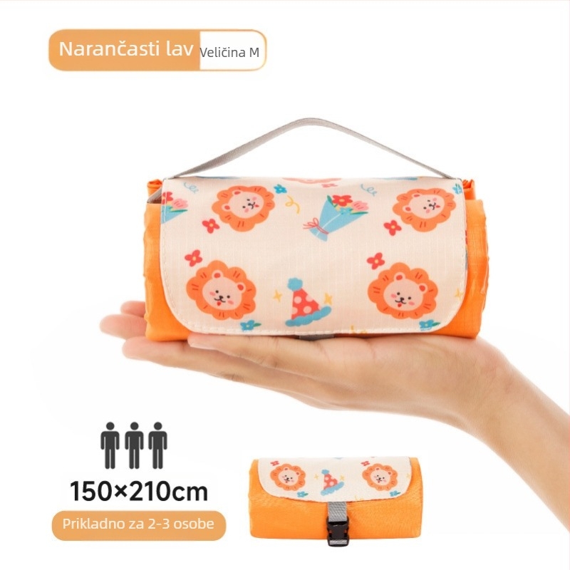 Isdan mini piknik prostirka, najlon, 250 g, 20D vodootporna tkanina, model YSD-80626, sklopiva prostirka za kampiranje i outdoor aktivnosti, otporna na vlagu do 2000M+