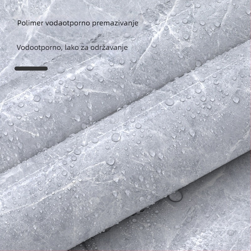 Samoljepljiva PET zidna naljepnica, imitacija mramora, otporna na masnoće i visoke temperature, kuhinjski zidni dekor