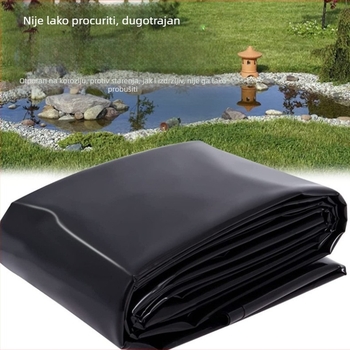 Crna sklopiva HDPE geomembrana 0,2 mm za ribnjak, protiv propuštanja