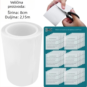 Samouljepiva TPU vodootporna traka za popravak, jednoslojna; za šatore, kišnu odjeću, plivačke prstene i napuhane bazene; debljina 0,3 mm
