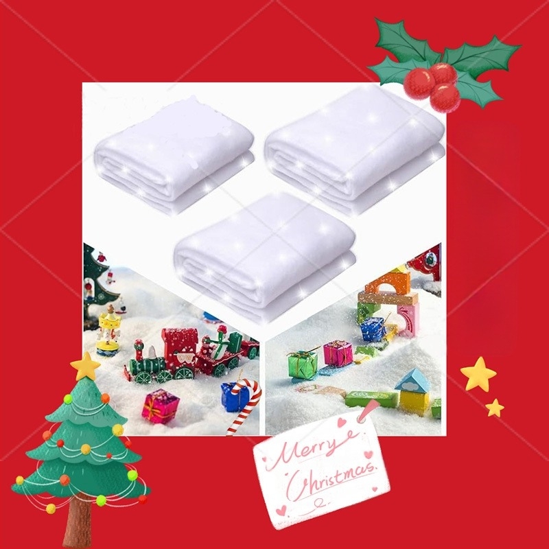 Filc snježna deka za božićnu dekoraciju - Purple Run, pakiranje u vrećicama; idealno kao poslovni ili promotivni dar