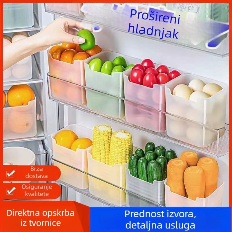 Kutija za odlaganje na bočnim vratima hladnjaka za razvrstavanje i čuvanje hrane