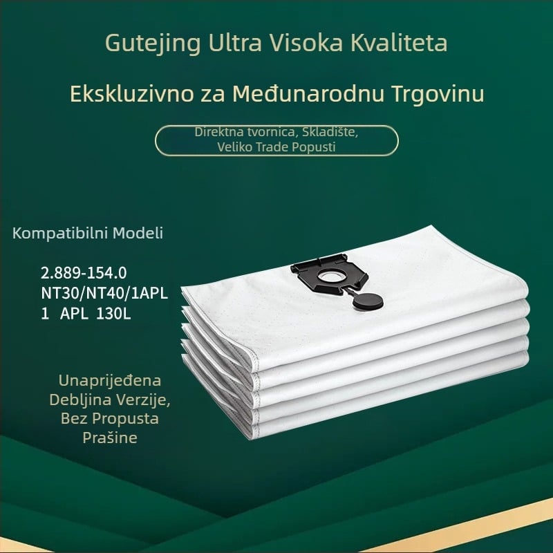 Gut Net torba za prašinu Kärcher NT30/NT40 – automatsko skupljanje prašine i filtracija, pogodno za komercijalnu i stambenu upotrebu, područje više od 150 m²
